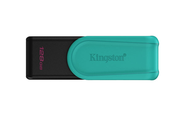 Kingston Technology DataTraveler 128 GB Portable USB 3.2 Gen 1 Exodia S (sort/turkis)