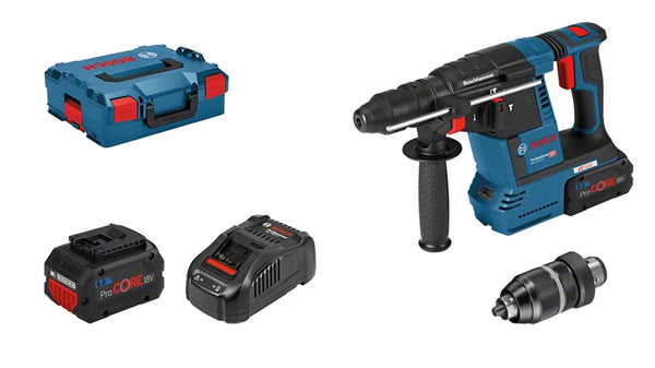Bosch GBH 18V-26 F Professional Borehammer 2 batterier inkluderet 18V 2.6Joule
