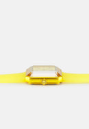 Swarovski Watch Lucent With Silicone Strap Yellow 5624382