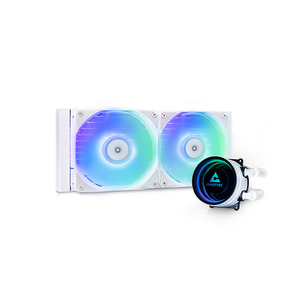 Chieftec ICEBERG 240-RGB-W Computerkabinet Alt-i-en væskekøler 12 cm Hvid