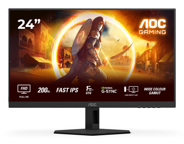 AOC G4 24G4HRE computerskærm 60,5 cm (23.8) 1920 x 1080 pixel Fuld HD LED Sort, Rød