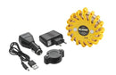 Ironside advarselslys genopladelig med 9 lysfunktioner