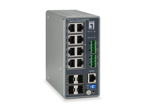 LevelOne IGP-1271 Switch 12-porte Gigabit  PoE+