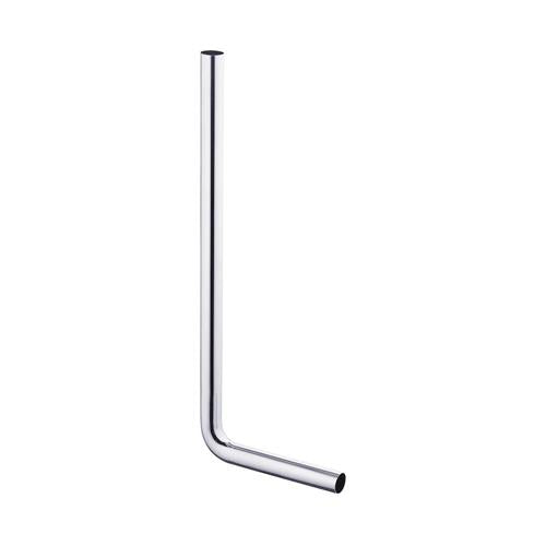 Afløbsrør 32 mm vinklet bundrør 220x580 mm forkromet til håndvask - Vvs Netlager