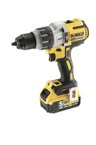 18V børsteløs slagboremaskine 95Nm 2x5,0Ah med LED og 3-speed i TSTAK kasse - DeWalt