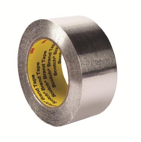 Aluminiumstape 50 mm x 55 m, varme- og kemikaliebestandig, 0,12 mm - 3M