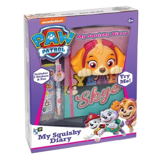 Dagbog med Skye og klistermærker – Paw Patrol