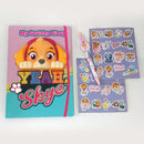 Dagbog med Skye og klistermærker – Paw Patrol