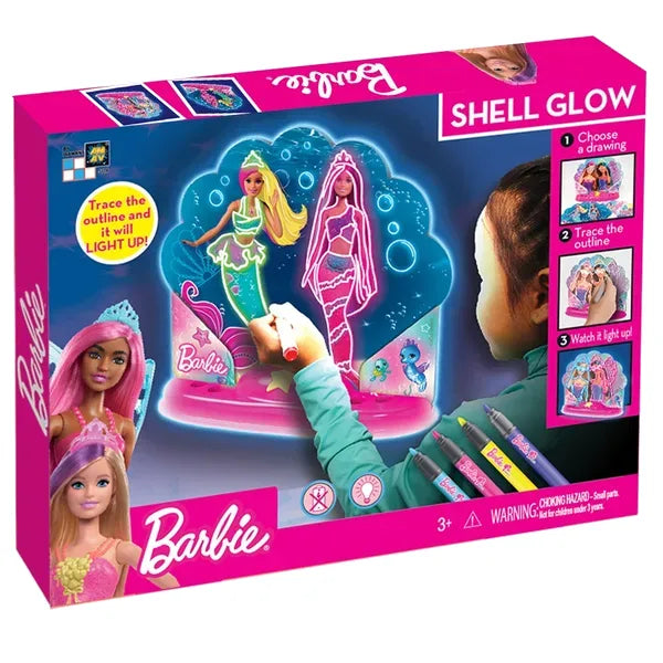 Natlampe og dekorationssæt til malede 3D Barbie-billeder med base og lys – Barbie