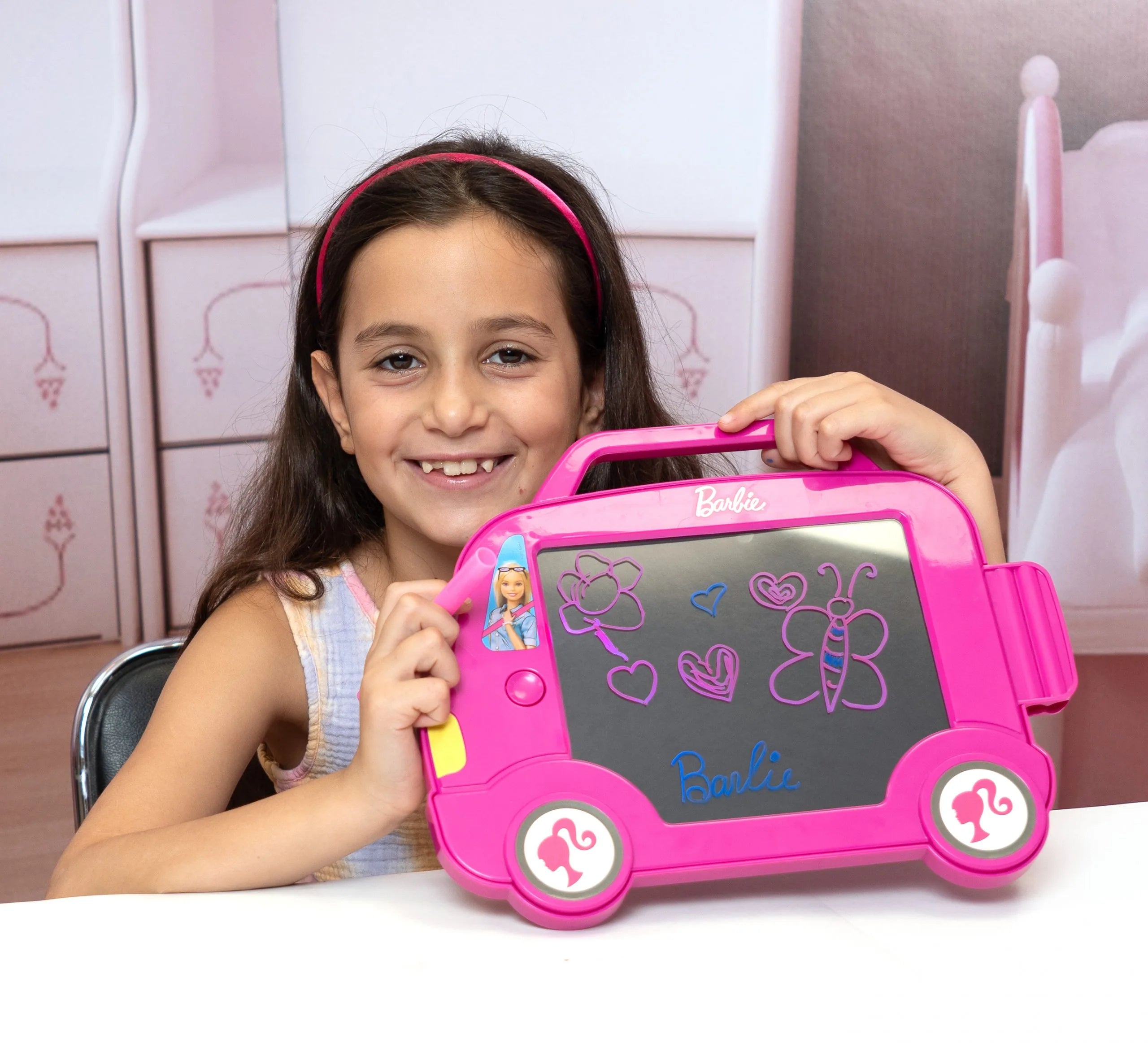 LED-tegnetavle Glow Pad med farveskiftende lys – Barbie