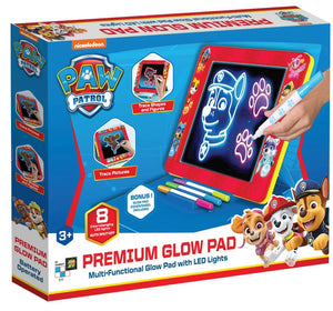 Glow Pad tegnetavle med LED-lys og tilbehør – Paw Patrol