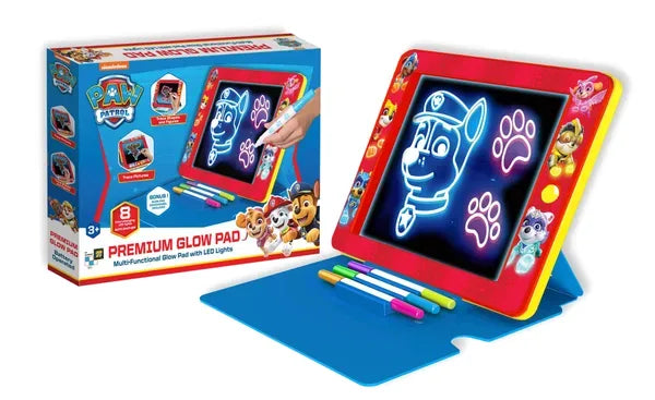 Glow Pad tegnetavle med LED-lys og tilbehør – Paw Patrol