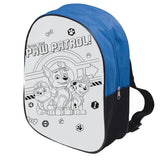 Rygsæk med mal selv Paw Patrol til børn – inkl. 5 tusser, 26x37 cm, 3+ år – Paw Patrol