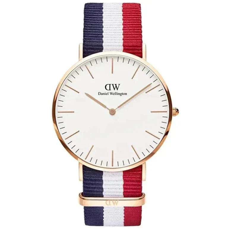 Daniel Wellington Classic Cambridge hvidt herreur Dw00600003