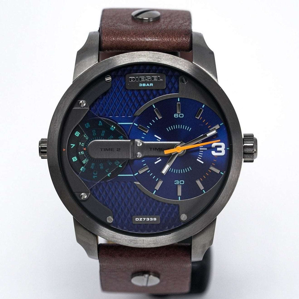 Diesel Dz7339 Men S Mini Daddy Gun Metal ur