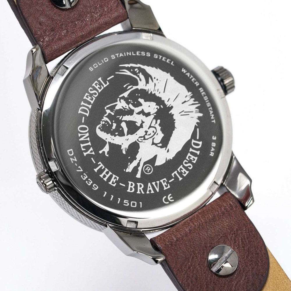 Diesel Dz7339 Men S Mini Daddy Gun Metal ur