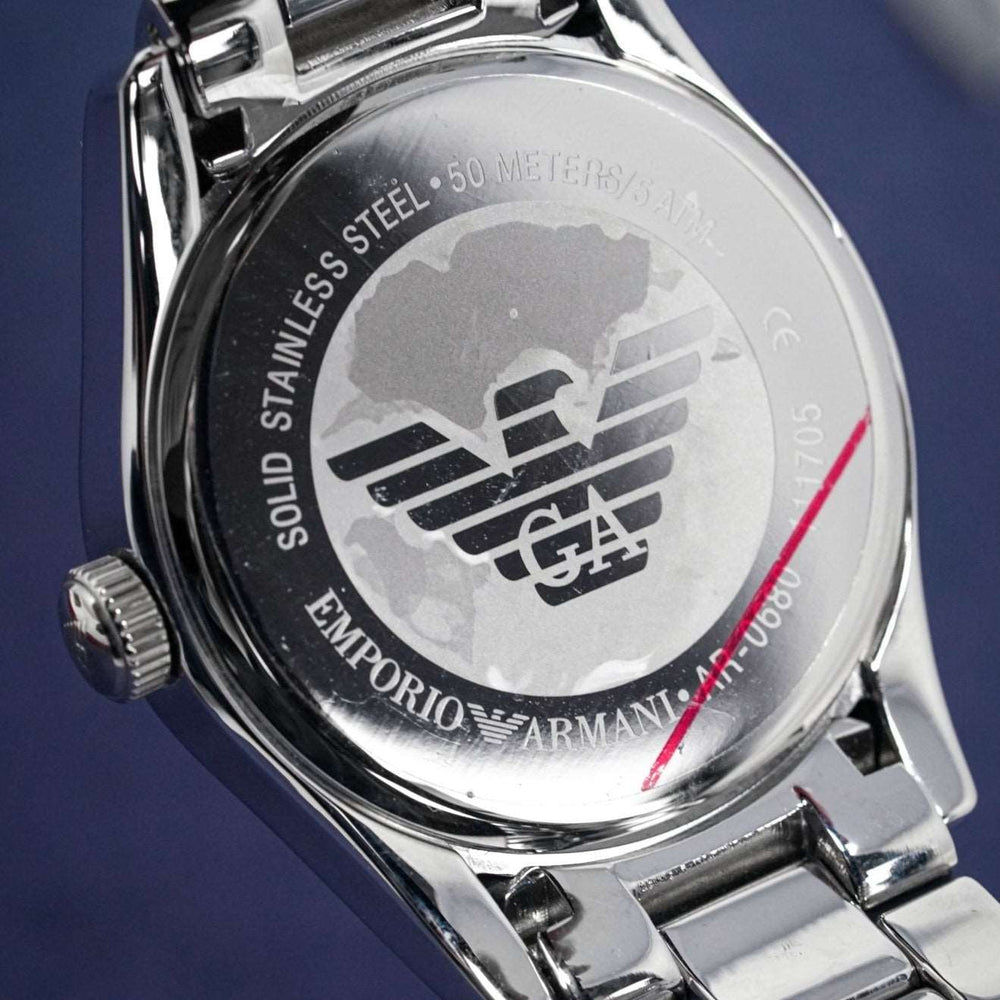 Emporio Armani Ar0680 Men S Valente stål ur