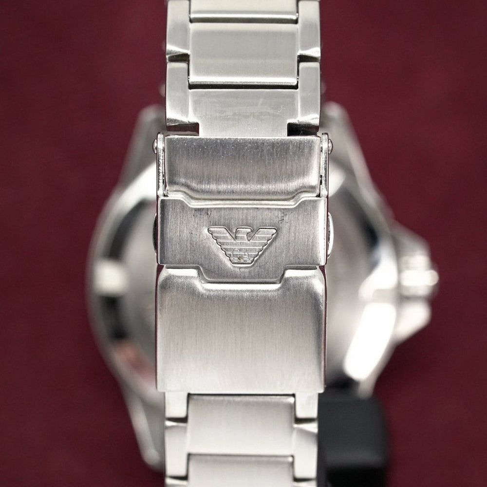 Emporio Armani Ar11339 Men S Diver stål blåt ur
