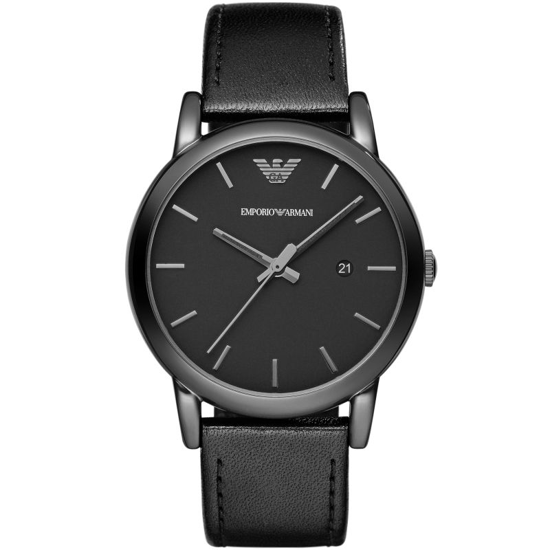 Emporio Armani Ar1732 Men S Classic ur med sort PVD-belægning