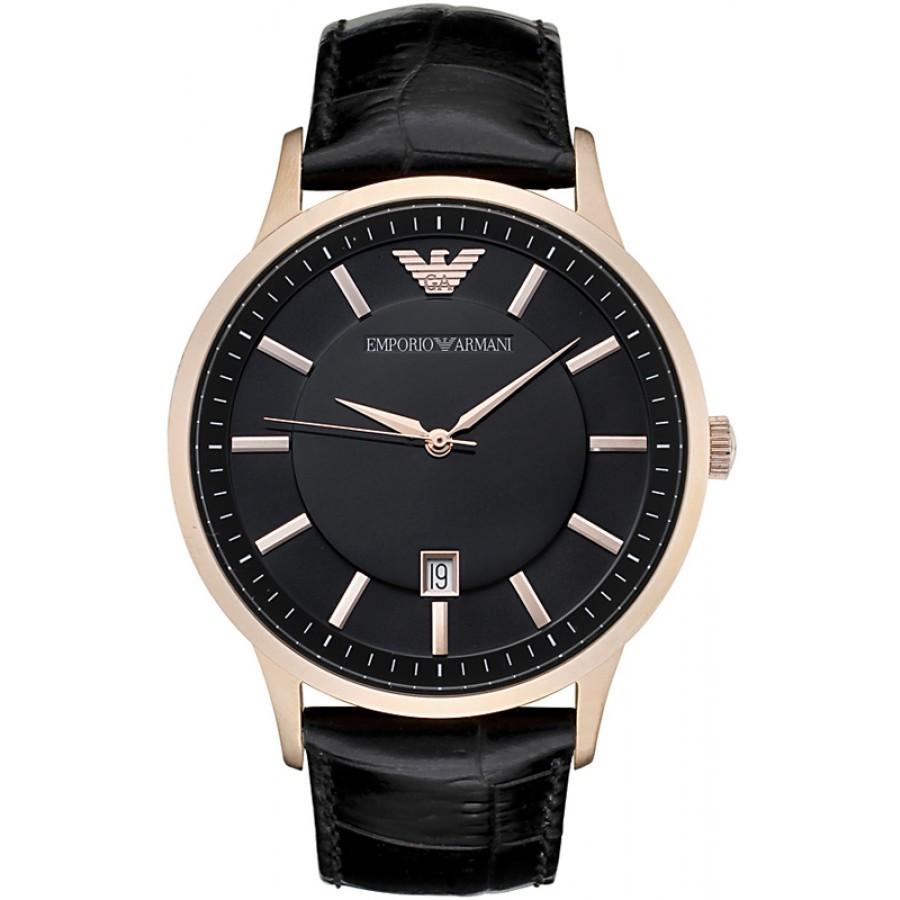 Emporio Armani Ar2425 Men S Renato ur med roseguld PVD-belægning