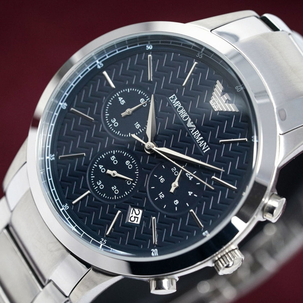 Emporio Armani Ar2486 Men S Renato blåt ur