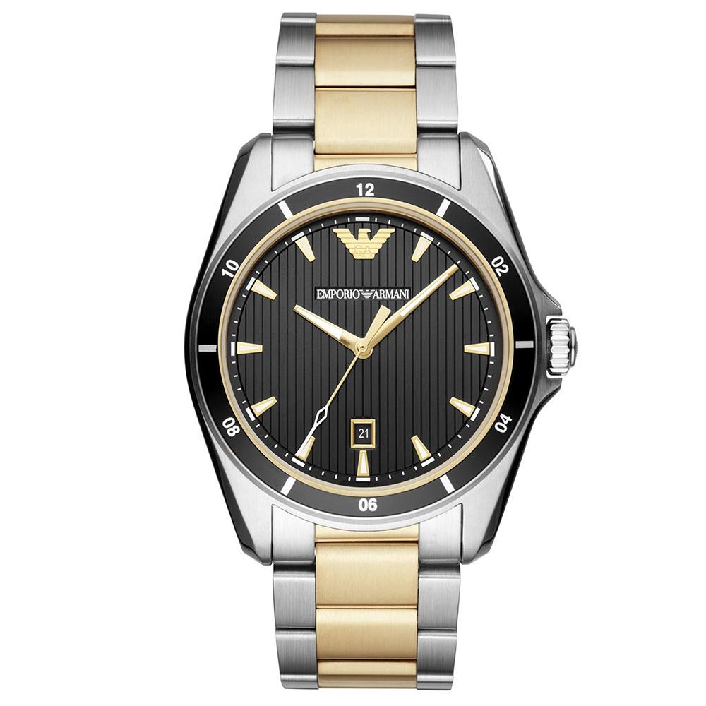 Emporio Armani Ar80017 Men S tofarvet guld ur