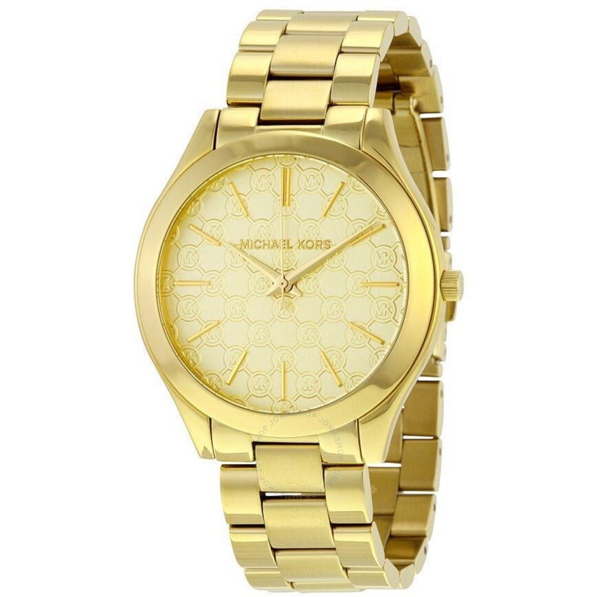 Michael Kors Mk3335 dameur Slim Runway guld Motif