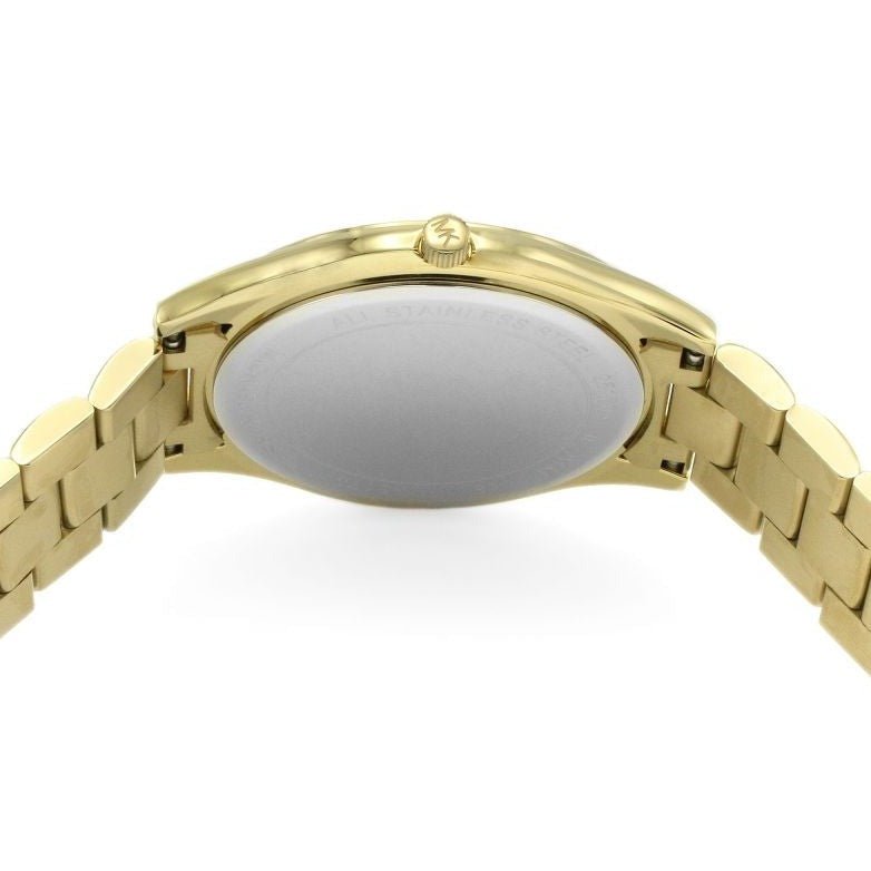 Michael Kors Mk3335 dameur Slim Runway guld Motif