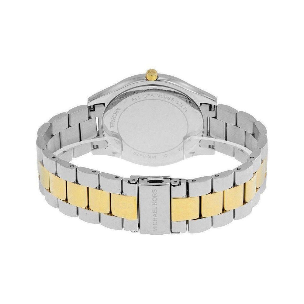 Michael Kors Mk3479 dameur Slim Runway tofarvet