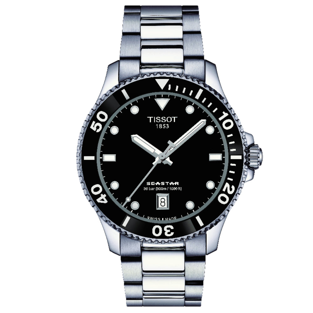 Tissot Seastar 1000 40mm Unisex sort ur T120.410.11.051.00