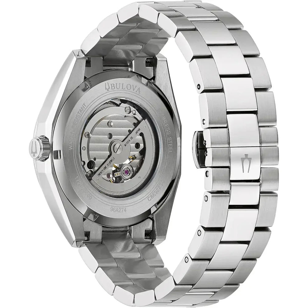 Bulova Surveyor Automatic sølv herreur 96a274
