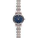 Emporio Armani Ar11222 dameur Automatic T Bar Gianni tofarvet blå