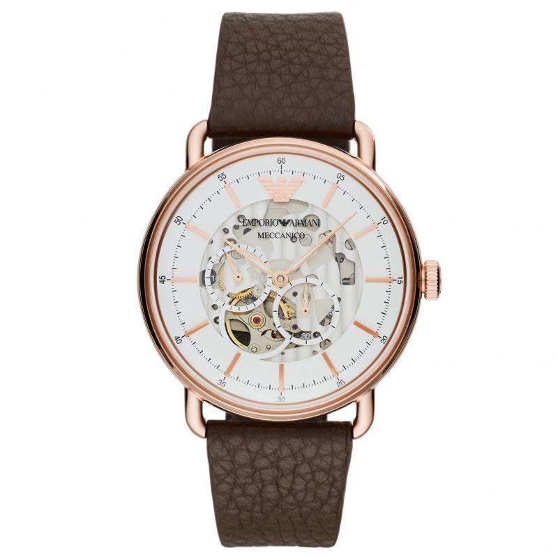 Emporio Armani Ar60027 Men S Automatic Meccanico Skeleton ur