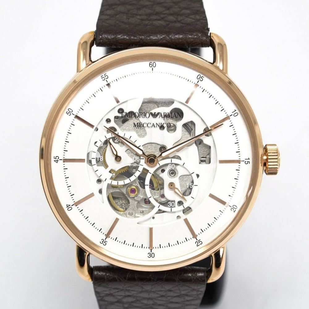Emporio Armani Ar60027 Men S Automatic Meccanico Skeleton ur
