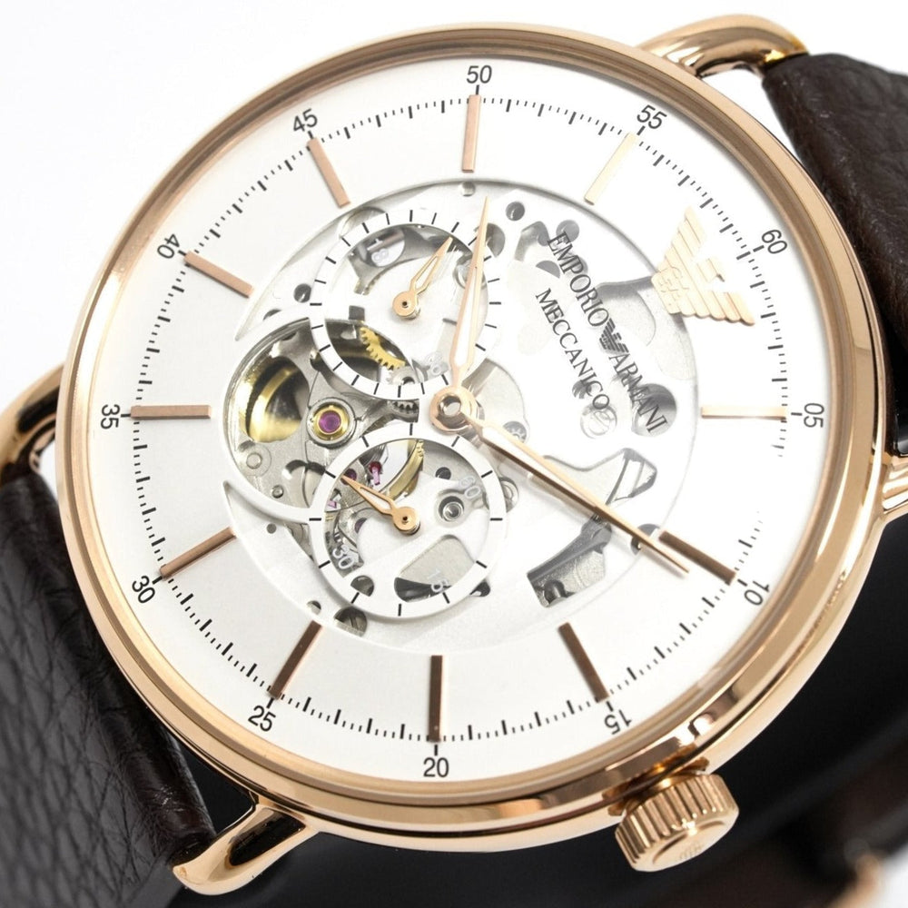 Emporio Armani Ar60027 Men S Automatic Meccanico Skeleton ur