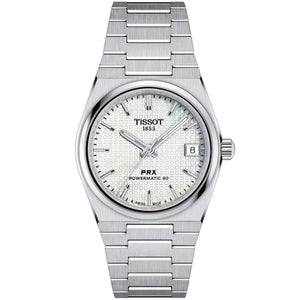 Tissot PRX 35mm Automatic Unisex Mother Of Pearl ur T137.207.11.111.00