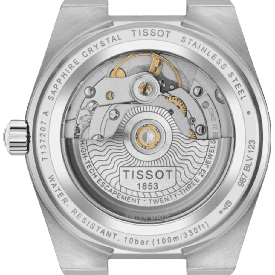 Tissot PRX Powermatic 35mm isblåt dameur T137.207.11.351.00