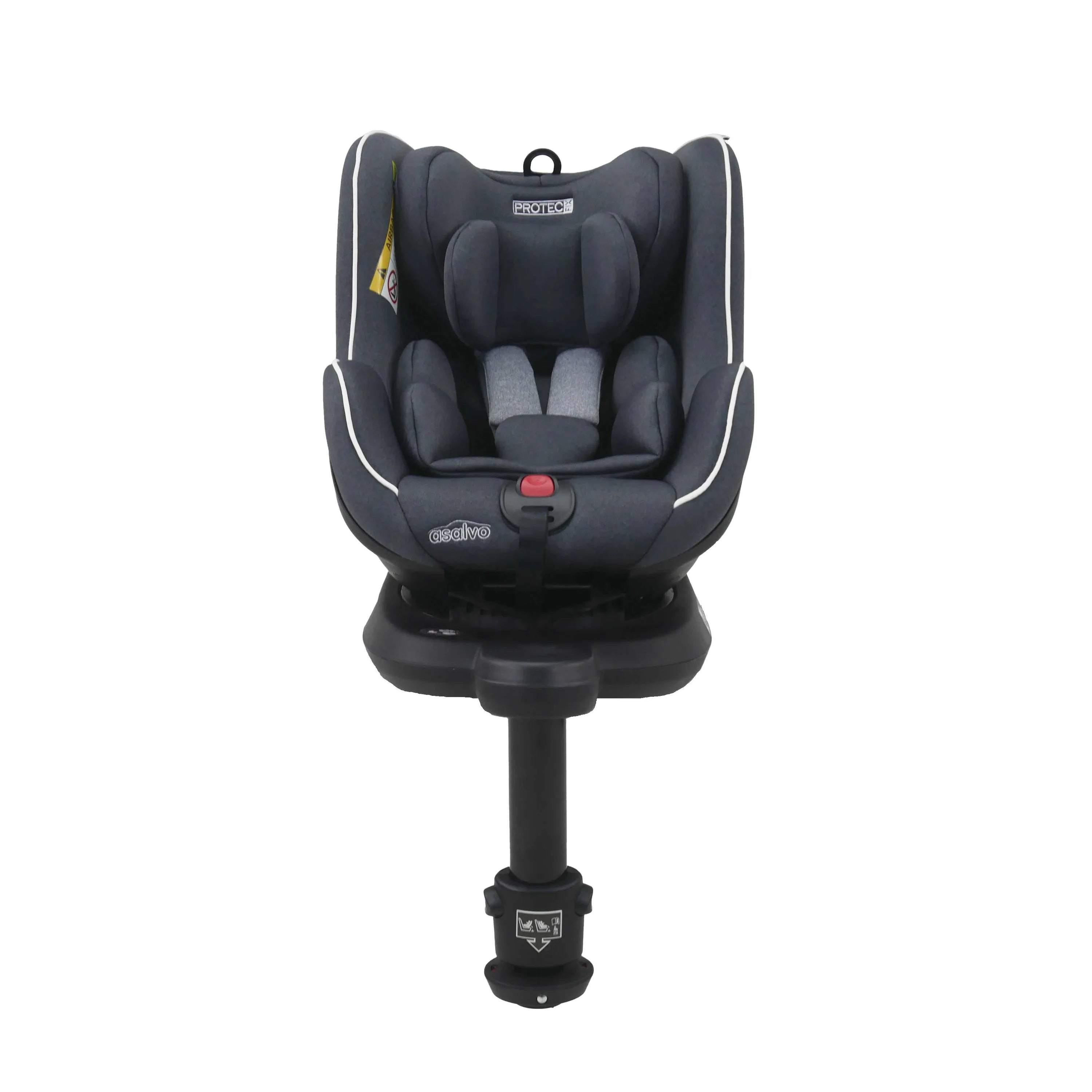Asalvo Autostol 0-18 kg. og 360 graders rotation, Protect Fix, Sort