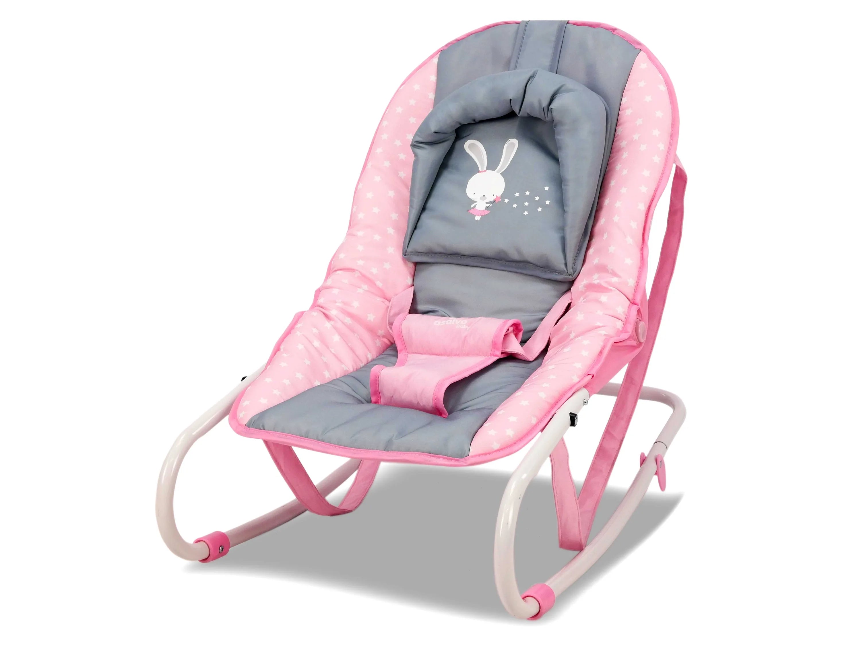 Skråstol Baby Rabbit – rosa – Asalvo