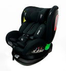 Autostol 0–36 kg i-Size 360° roterbar, Isofix, Star Fix, Sort — Asalvo