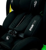 Autostol 0–36 kg i-Size 360° roterbar, Isofix, Star Fix, Sort — Asalvo