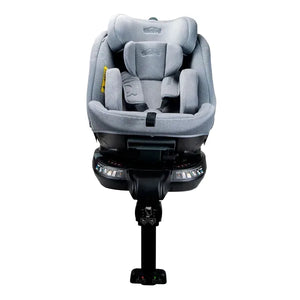 Autostol 0–36 kg, 360° roterbar, nakkebeskyttelse, ISOFIX/støtteben – Turing/Grå, Asalvo