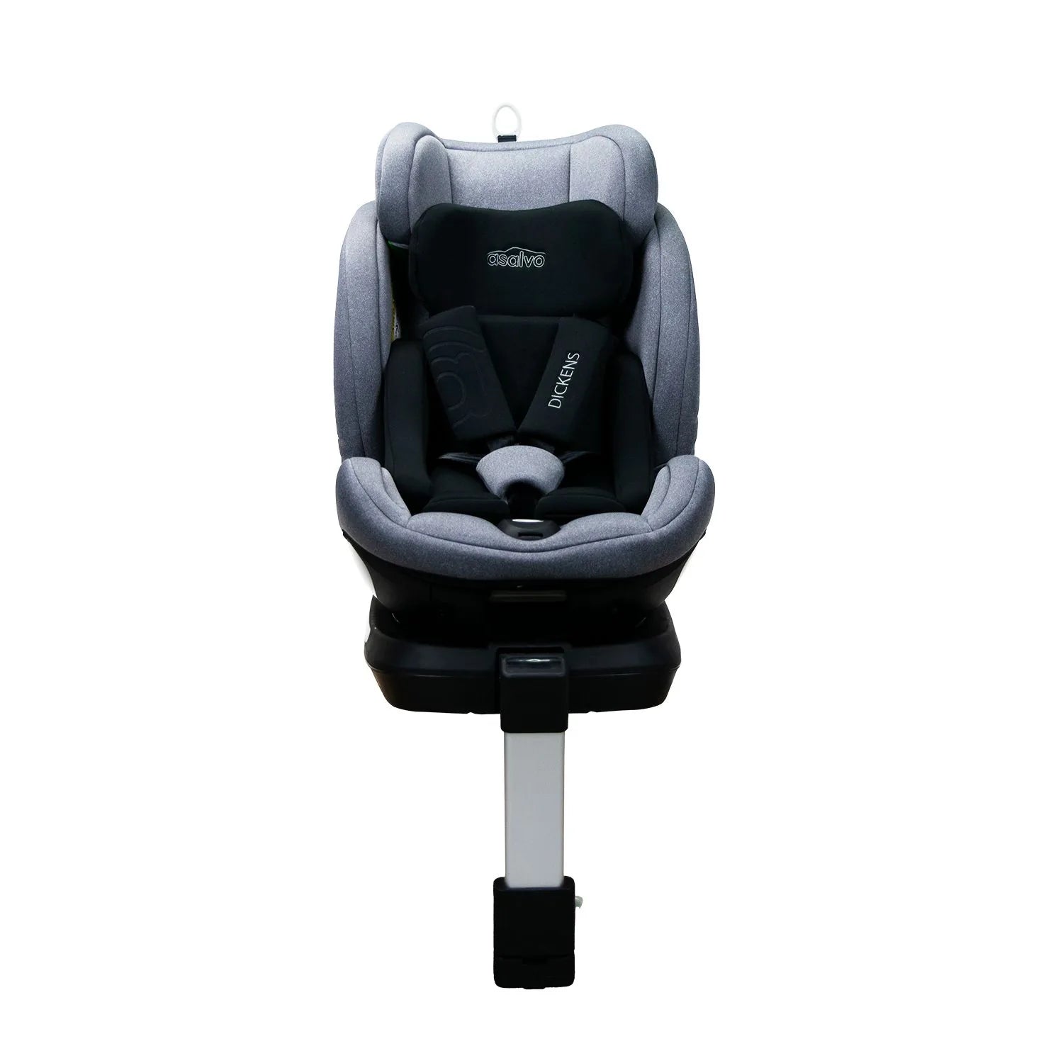 Asalvo Autostol 0-18 kg. og 360 graders rotation, Dickens/Grå