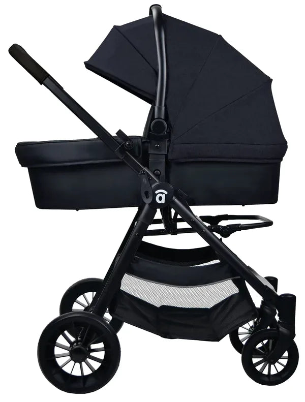 Trio klapvogn sæt (klapvogn+lift+autostol 0+) Sort – Asalvo