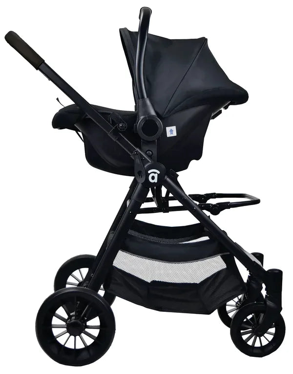 Trio klapvogn sæt (klapvogn+lift+autostol 0+) Sort – Asalvo