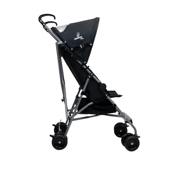 Klapvogn Enzo let 4,9 kg, fast ryglæn, kaleche m. vindue – Asalvo