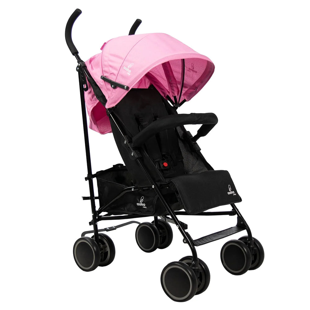 Klapvogn Tokio Justerbar – Pink – Asalvo