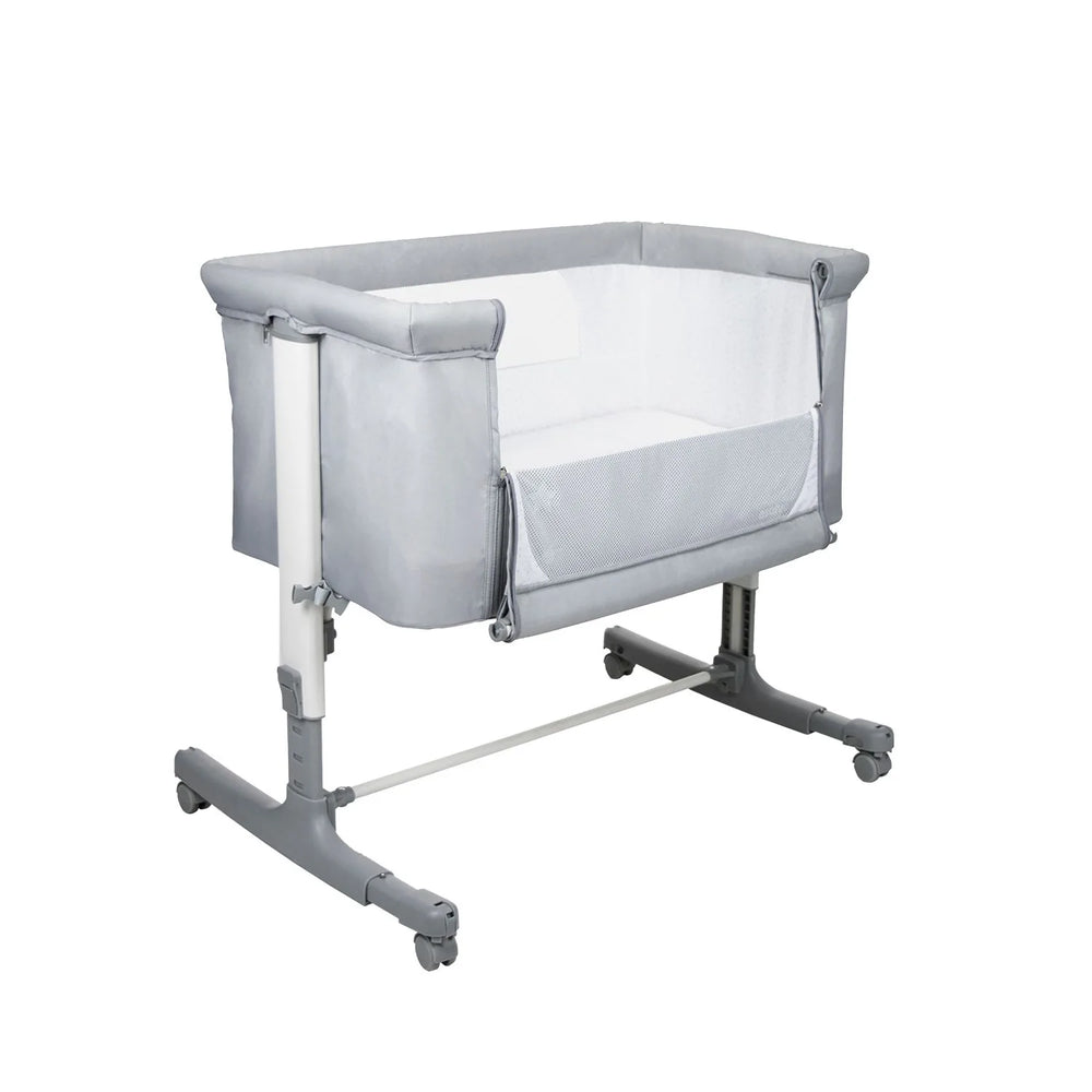Bedside Crib Mini Calm Kompakt – Grå – Asalvo