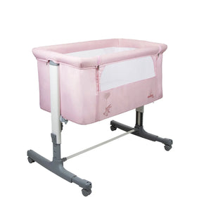 Bedside Crib Mini Calm Kompakt – Pink – Asalvo