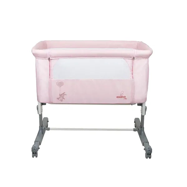 Bedside Crib Mini Calm Kompakt – Pink – Asalvo